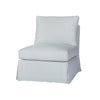 Essentials Cisco Home Seda Armless Chair with Swivel-Blue Hand Home