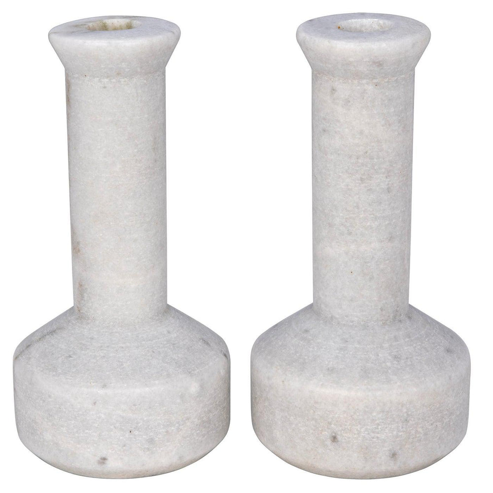 Milos Decorative Candle Holder, Set of 2-Noir Furniture-Blue Hand Home