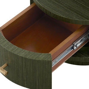 Aaron 2-Drawer End Table-Blue Hand Home