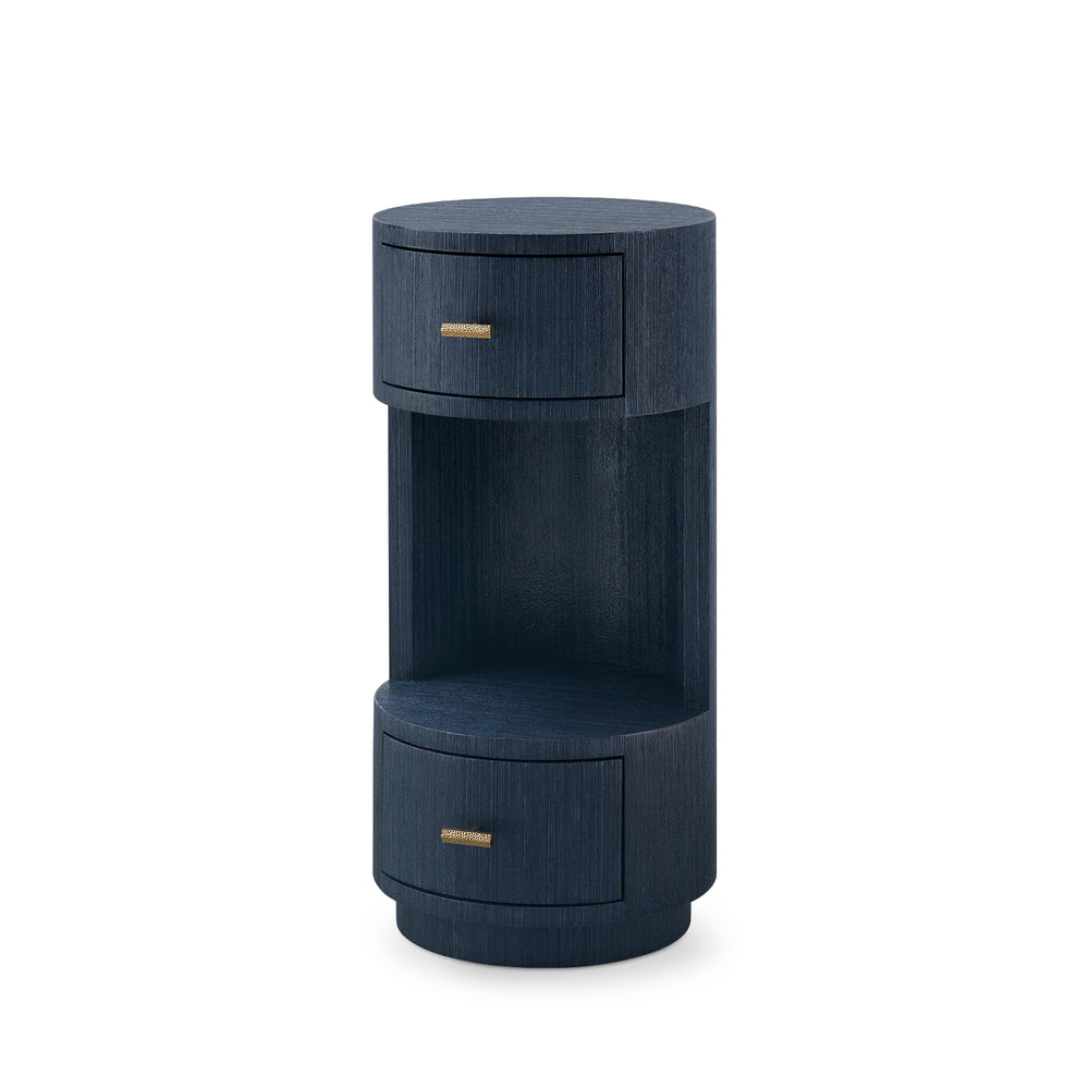 Aaron 2-Drawer End Table-Blue Hand Home