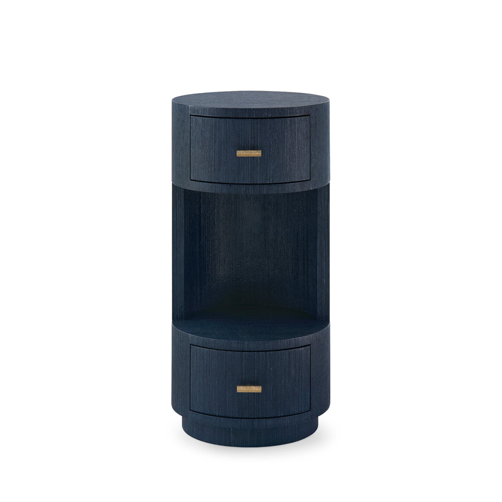 Aaron 2-Drawer End Table-Blue Hand Home