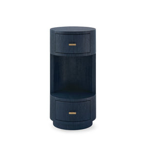 Aaron 2-Drawer End Table-Blue Hand Home