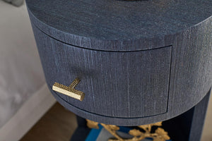 Aaron 2-Drawer End Table-Blue Hand Home