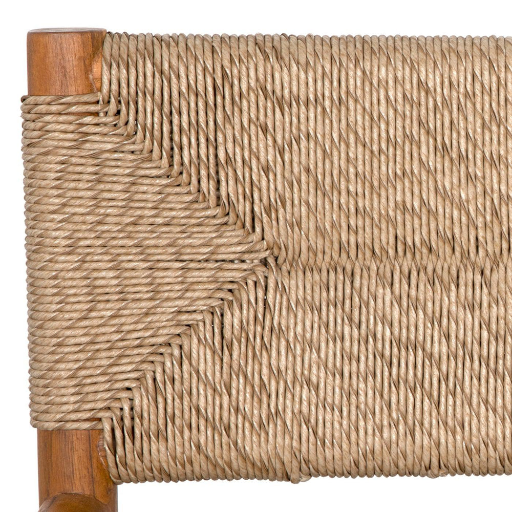 Franco Arm Chair, Teak with Synthetic Woven-Noir Furniture-Blue Hand Home