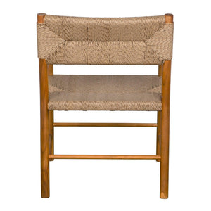 Franco Arm Chair, Teak with Synthetic Woven-Noir Furniture-Blue Hand Home