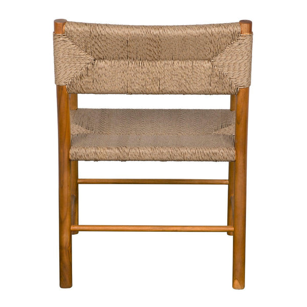 Franco Arm Chair, Teak with Synthetic Woven-Noir Furniture-Blue Hand Home