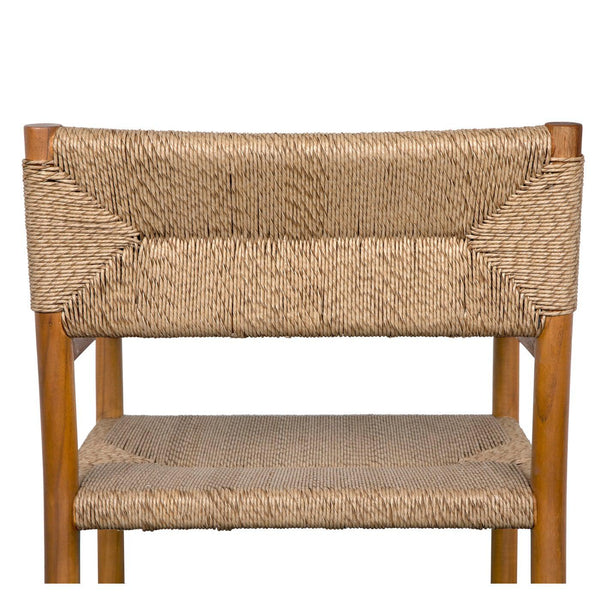 Franco Arm Chair, Teak with Synthetic Woven-Noir Furniture-Blue Hand Home