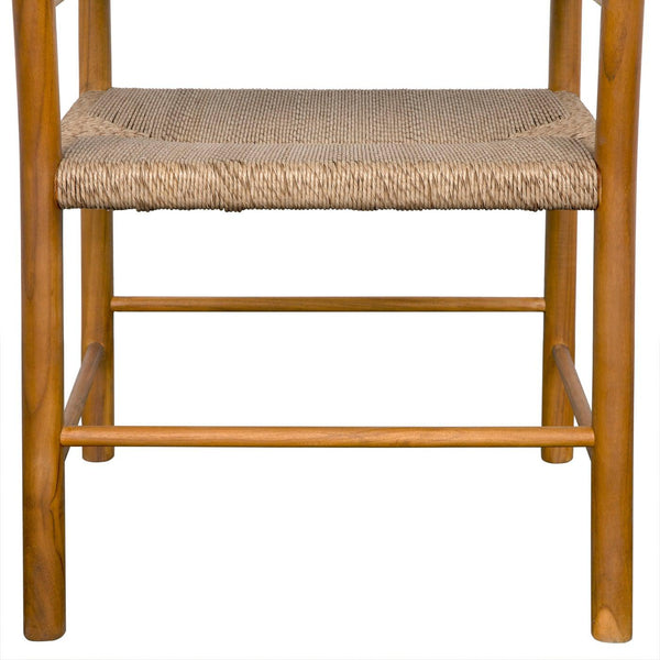 Franco Arm Chair, Teak with Synthetic Woven-Noir Furniture-Blue Hand Home