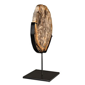 Wood Fossil with Stand, 12"-Noir Furniture-Blue Hand Home