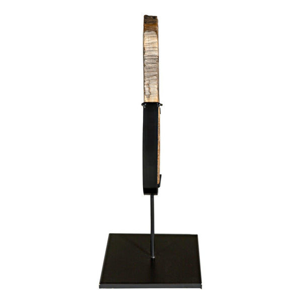 Wood Fossil with Stand, 12"-Noir Furniture-Blue Hand Home