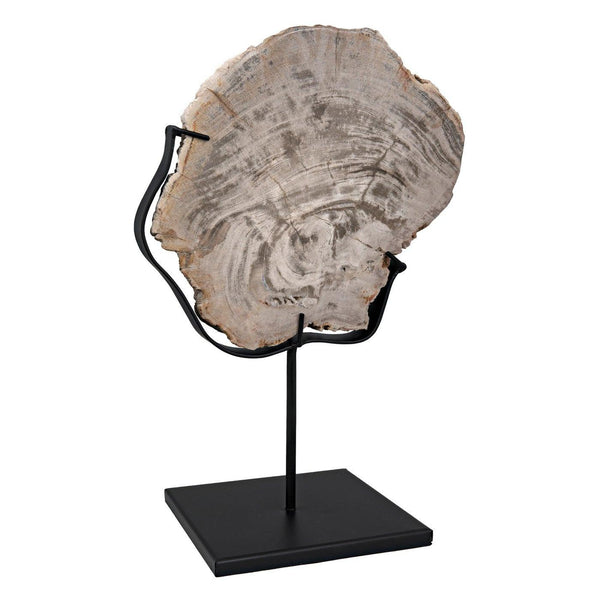 Wood Fossil with Stand, 8"-Noir Furniture-Blue Hand Home