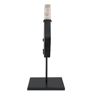 Wood Fossil with Stand, 8"-Noir Furniture-Blue Hand Home