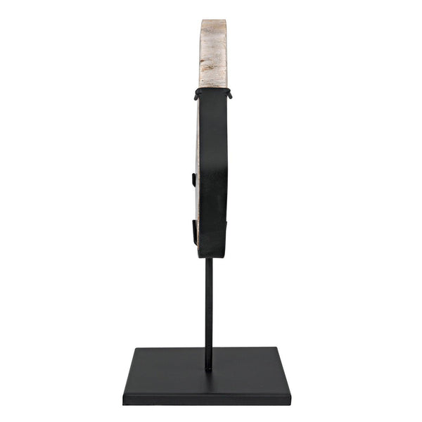 Wood Fossil with Stand, 8"-Noir Furniture-Blue Hand Home