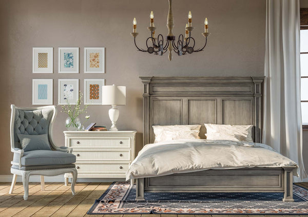 Empire Bed Queen-Blue Hand Home