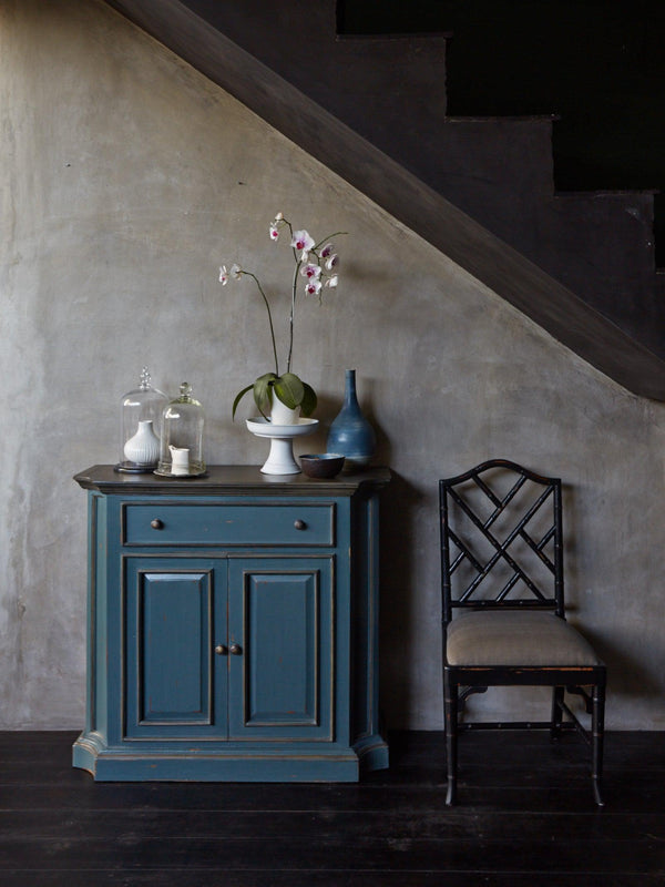 Martinique Bamboo Dining Chair-Blue Hand Home