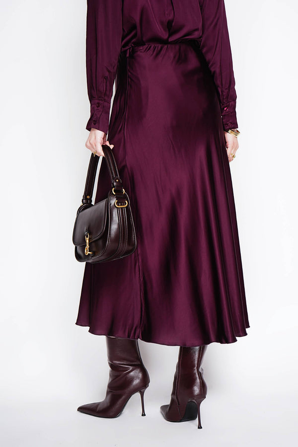 Satin skirt 2549-Blue Hand Home