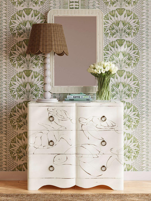 Chelonian Turtle 3 Drawer Chest-Blue Hand Home