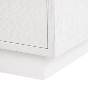 Cora 4-Drawer End Table / Soft White-Blue Hand Home