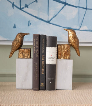 Finch Statue / Gold Leaf-Villa & House-Blue Hand Home