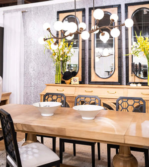 Large Farringdon Mirror-Blue Hand Home