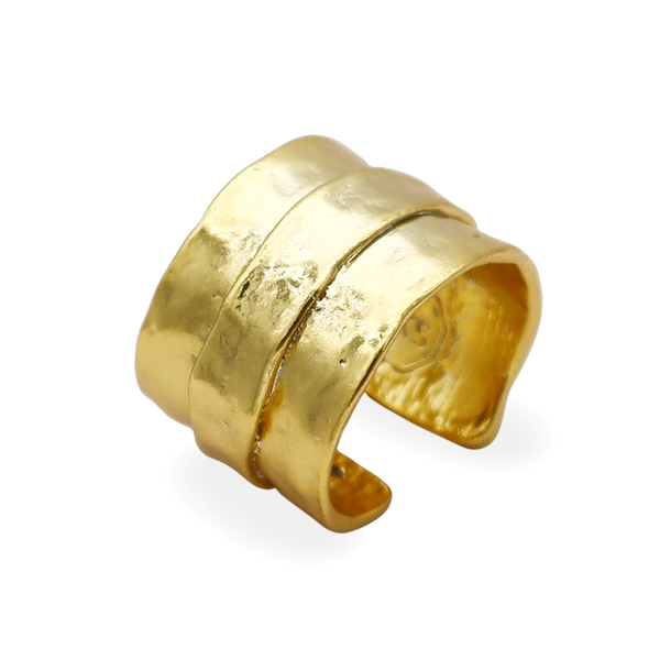 Parchment Texture Ring-Blue Hand Home