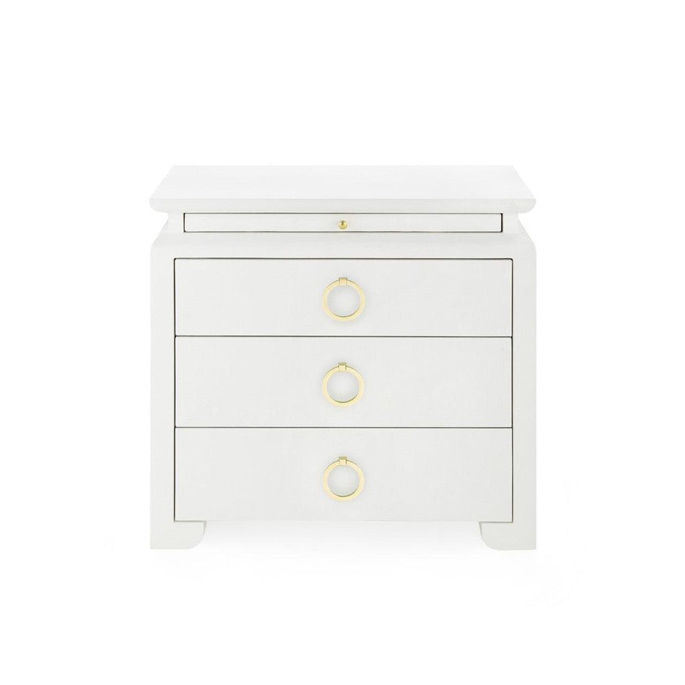 Elina 3-Drawer Side Table-Blue Hand Home