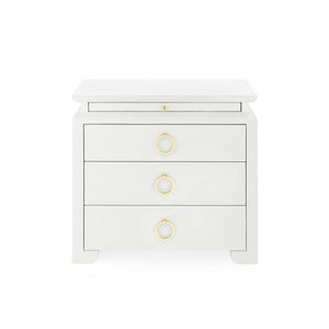 Elina 3-Drawer Side Table-Blue Hand Home