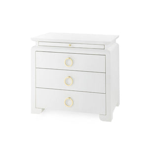 Elina 3-Drawer Side Table-Blue Hand Home