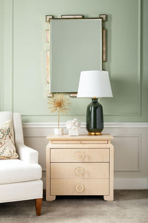 Elina 3-Drawer Side Table-Blue Hand Home