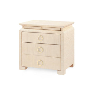 Elina 3-Drawer Side Table-Blue Hand Home