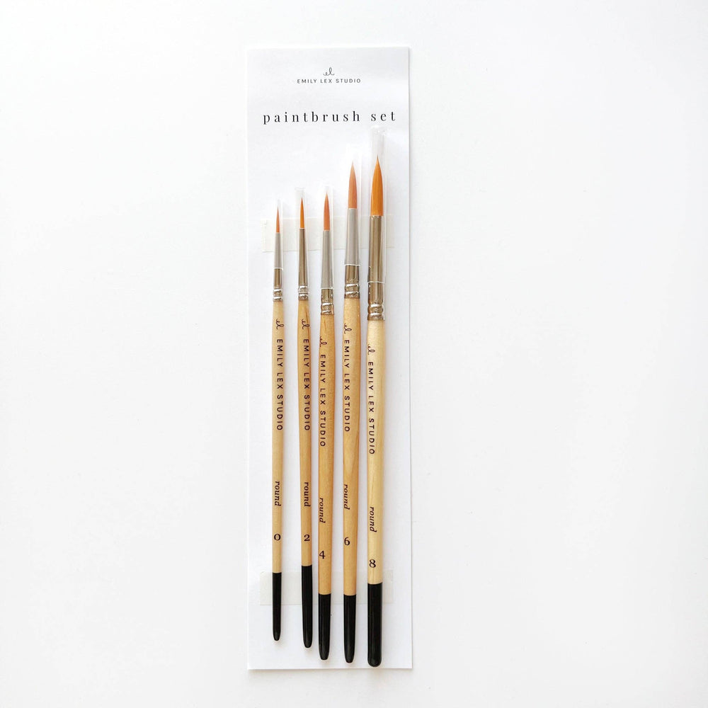 Watercolor paintbrush set-Blue Hand Home