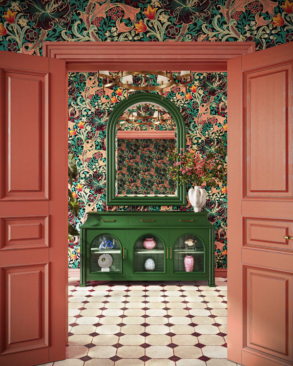 Farringdon 3 Door Orangery Cabinet-Blue Hand Home