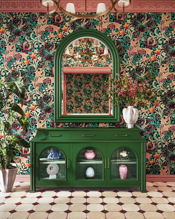 Farringdon 3 Door Orangery Cabinet-Blue Hand Home