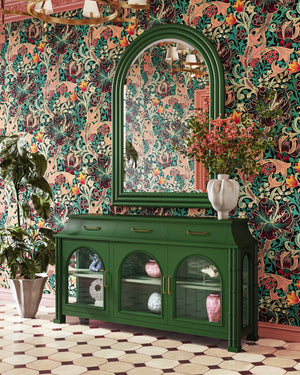 Farringdon 3 Door Orangery Cabinet-Blue Hand Home