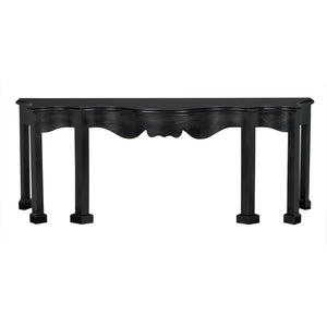Estate Console Hand Rubbed Black-Noir Furniture-Blue Hand Home
