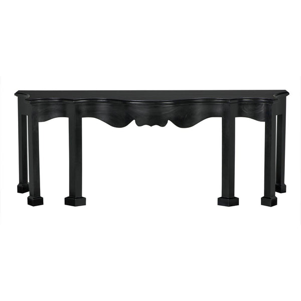 Estate Console Hand Rubbed Black-Noir Furniture-Blue Hand Home