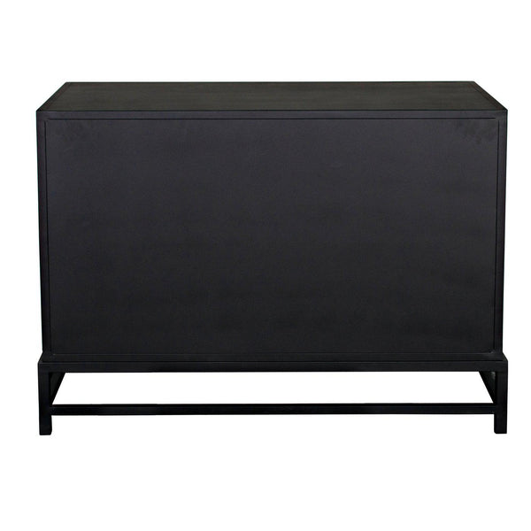 Chandler 2 Door Sideboard, Black Steel-Noir Furniture-Blue Hand Home