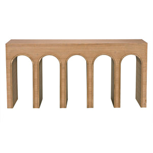 Enzo Console, White Oak-Noir Furniture-Blue Hand Home