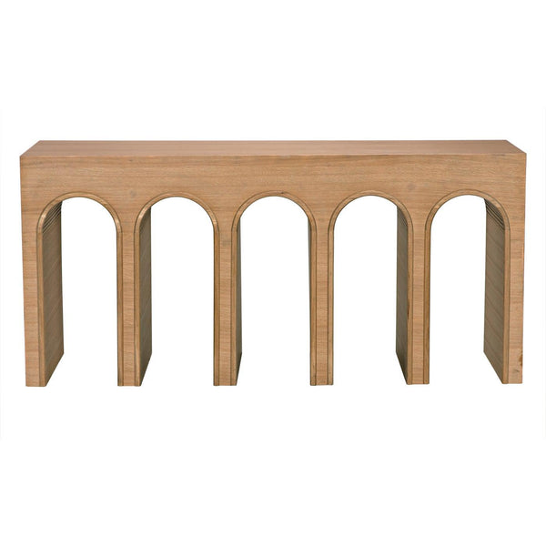 Enzo Console, White Oak-Noir Furniture-Blue Hand Home