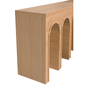 Enzo Console, White Oak-Noir Furniture-Blue Hand Home