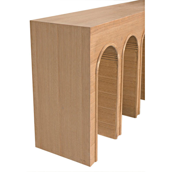 Enzo Console, White Oak-Noir Furniture-Blue Hand Home