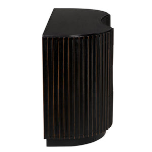 Irene Dresser, Hand Rubbed Black with Light Brown Trim-Noir Furniture-Blue Hand Home