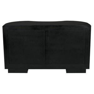 Irene Dresser, Hand Rubbed Black with Light Brown Trim-Noir Furniture-Blue Hand Home