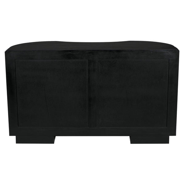 Irene Dresser, Hand Rubbed Black with Light Brown Trim-Noir Furniture-Blue Hand Home