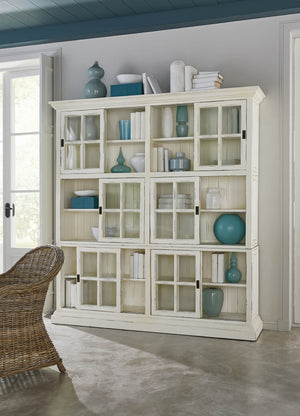 English Bookcase 2 Column-Blue Hand Home