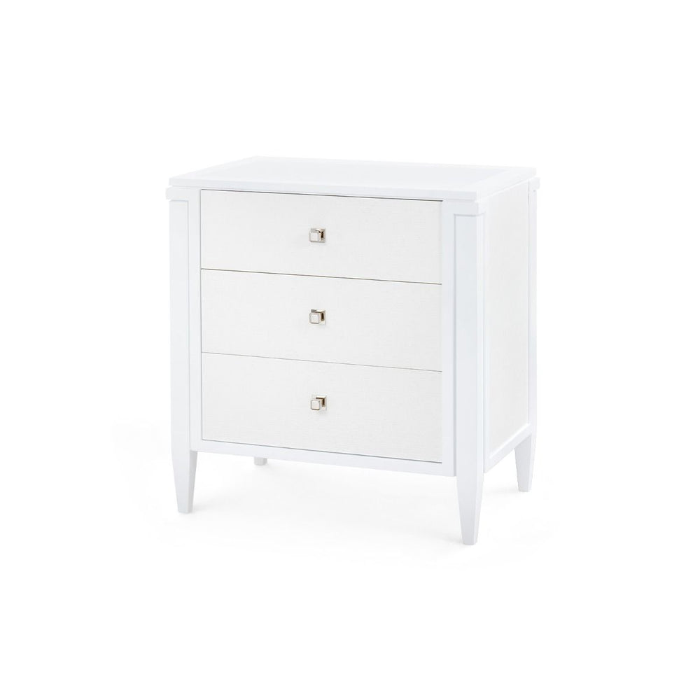 Kingston 3-Drawer End Table / Soft White-Blue Hand Home