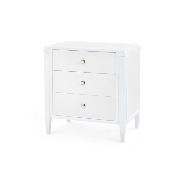 Kingston 3-Drawer End Table / Soft White-Blue Hand Home