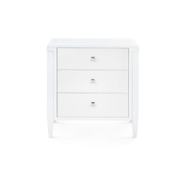 Kingston 3-Drawer End Table / Soft White-Blue Hand Home