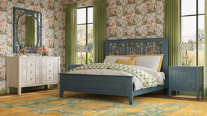 Knightsbridge King Bed-Blue Hand Home