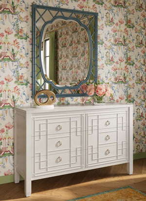 Knightsbridge 6 Drawer Dresser-Blue Hand Home